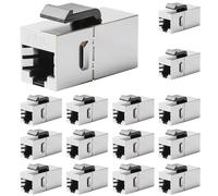 Connettore RJ45 CAT6 Keystone modulo 15 pezzi 10 Gbps accoppiatore modulo
