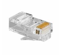 Connettore RJ45 Categoria 5 UTP GEMBIRD PLUG3UP6/100 100 uds Nero Trasparente