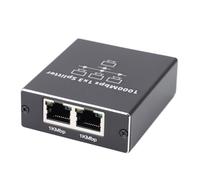 Connettore RJ45 Divisore, Buona Dissipazione del Calore Gigabit Ethernet Splitter Plug e Gioca una Forte compatibilità Ad Alta velocità da 1000 Mbps per i Giochi TV del Computer (1 a 3)