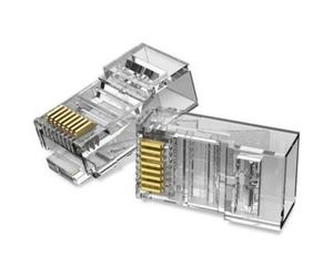 Connettore RJ45 IDDR0-50 Cat.6 UTP Policarbonato Trasparente 50 UnitàConnettore RJ45 IDDR0-50 Cat.6 UTP Policarbonato Trasparente 50 Unità