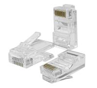 Connettore RJ45 passante Qoltec | CAT5e | UTP | Passante | Contatti placcati in