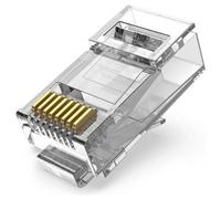 Connettore RJ45 Vention Cat.6A UTP Trasparente 50 Pezzi Connettore RJ45 Vention Cat.6A UTP Trasparente 50 Pezzi