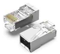 Connettore RJ45 Vention IDAR0-100 Cat.5e FTP Trasparente Argento 100 pz
