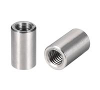 Connettore rotondo dadi M8x20mm altezza manicotto dado stelo in acciaio 10 pz