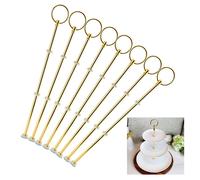 Connettore Rotondo Top Bacchette Torta Piastra Stand 3 Strati Rack da Dessert