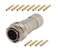 Connettore RT0614-12SNH-K: rotondo Serie: RT360 maschio femmina PIN: 12 13A AM