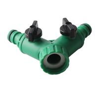 Connettore Rubinetto a 3 Vie, Adattatore Connettore a Y Durevole per Irrigazione del Giardino, Controllo del Flusso d'Acqua per L'irrigazione del Giardino Domestico, Realizzato in Plastica di