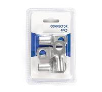 Connettore SC50-10 placcato argento, 4 pezzi per blister, ideale per collegamenti elettrici e ottimizzazione dei circuiti.