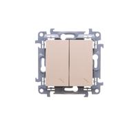 Connettore scala doppio con retroilluminazione CW6/2L.01/41