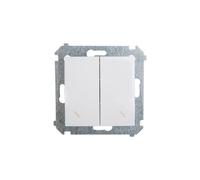 Connettore scala doppio con retroilluminazione DW6/2L.01/11