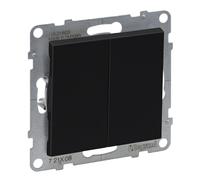 Connettore scala doppio nero 10AX 250V morsetti SUNO 721408