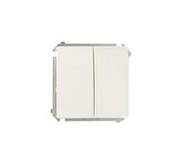 Connettore scala doppio Simon Basic bianco BMW6/2.01/11