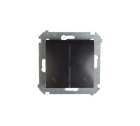 Connettore scala Simon 54 doppio antracite DW6/2.01/48