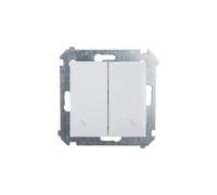 Connettore scala Simon 54 doppio bianco DW6/2.01/11