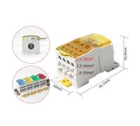 Connettore scatola giunzione alimentazione efficiente compatibile con guide DIN