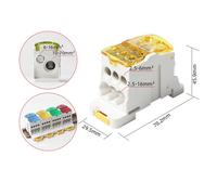 Connettore scatola giunzione alimentazione efficiente compatibile con guide DIN