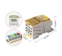 Connettore scatola giunzione alimentazione efficiente compatibile con guide DIN
