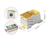Connettore scatola giunzione alimentazione efficiente compatibile con guide DIN