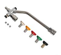 Connettore Schiuma Attiva e Getto per Idropulitrice | Acciaio inox durevole, design doppio connettore, schiuma e getto simultanei, lavaggio auto efficiente