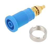 Connettore SEB 2600 G M4 BL: 4mm Banana Femmina 32A 1kVDC Blu Placcato Oro HIR