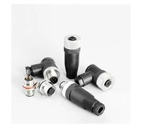 Connettore sensore spina aviazione con sede flangiata M12 4/5/8/12 pin - Giunto filettato maschio e femmina impermeabile(M12-male 4pin,20 PCS)