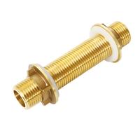 Connettore Serbatoio Acqua in Ottone G1/2, G1/2 Raccordo Serbatoio Acqua in Ottone, Raccordo Robusto con Guarnizioni in Silicone, per Serbatoi d'Acqua, Torri Idriche e Pompe (G1/2, 100mm)