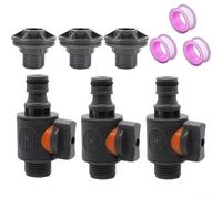 Connettore serbatoio PVC 3/4 di pollice valvola a prova di perdite (1/2 | Design a prova di perdite, valvola da 1,9 cm, PVC robusto, impedisce all'acqua di fuoriuscire, integrità del sistema