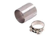 Connettore Silenziatore Riduttore Inossidabile, Connettore Adattatore di Scarico Da 52mm A 51mm Adattatore di Scarico Moto Connettore Tubo in Acciaio Inossidabile Riduttore Connettore Marmitta
