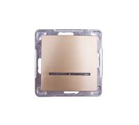 Connettore singolo retroilluminato oro IMPRESSION LP-1YS/m/28