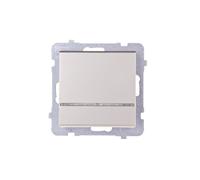 Connettore singolo retroilluminato SONATE LP-1RS/m/39