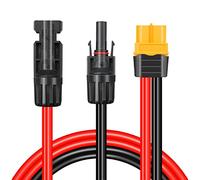 Connettore Solare al Cavo Adattatore XT60, Connettore Solare Collegamento dei Pannelli Solari 12AWG Cavo, per Centrale Elettrica Portatile e Generatore Solare