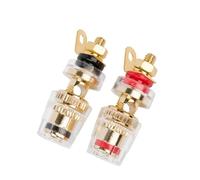 Connettore spina a banana Presa jack audio 4 mm Binding Post for morsettiera altoparlante amplificatore placcato oro(2pcs)