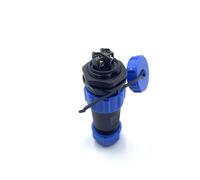 Connettore Spina aeronautica SP21 2 pin, senza saldatura a 2 pin IP68 Spina aeronautica impermeabile e antipolvere per lampade da esterno Utilizza 500 V 30 A (cavo a crimpare a vite 12 AWG)
