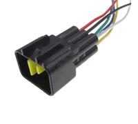 Connettore Spina Cablaggio Compatibile Con Ford Per Mondeo FW-C-6M-B FW-C-6F-B Connettore Bobina Di Accensione Per Auto A 6 Pin Con Fili Prese Per Cavi(A Male wires)