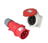 Connettore spina e presa for l'industria aeronautica a 5 poli 32A 6823TYP285/2823/5823(Plug concealed straight socket)