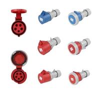 Connettore spina e presa industriale, docking, 3 poli 3P, 4 poli, 5 pin, presa a parete IP67 16/32A maschio femmina(16A Connector,5 PCS,3P IP67)