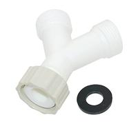 Connettore splitter a forma di Y da 3/4 di pollice Connettore a 3 vie Connettore bianco per tubo flessibile per lavatrice lavastoviglie