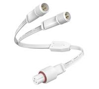 Connettore splitter a Y per luci esterne permanenti Govee Pro, cavo di prolunga per H705D H705E H705F, H7067 H7068 H7069, da 1 femmina a 2 maschi, bianco