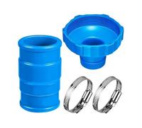 Connettore splitter universale per tubi da 3,8 cm, include morsetti in acciaio inossidabile, adattatori in gomma per piscine fuori terra, skimmer e linee di ritorno (1 set)