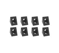 Connettore Staffa Angolare A 90 Gradi per CNC e Stampante 3D DIY V-Slot Angolo Nero per Profilo In Alluminio 2020 8 Pezzi