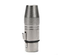 Connettore stereo da XLR a 3 pin femmina da 5 mm per uso audio da studio e live (da XLR femmina a femmina da 3,5 mm)