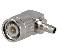 Connettore T1112A1-ND3G-1-50: TNC maschio 500V angolo 90° 50Ω POM A