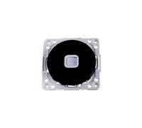 Connettore telefonico a 1 via, colore nero, compatibile con prese tedesche e francesi, ideale per impianti di telefonia.