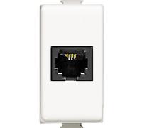 Connettore telefonico BTicino Matix RJ11 a 4 fili 1 modulo bianco