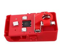 Connettore Terminale Batteria Auto 32 V 400 a Rosso Fusibile | Kit per Auto e Camper, Plastica e Ottone Zincato, Installazione Rapida, Collegamento Stabile e Sicuro