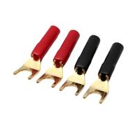 Connettore terminale di alimentazione senza saldatura con spina jack a banana Y-Spade da 4 pezzi(12PCS)