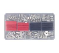 Connettore terminale per cavo di saltura a batteria a velo rosso con tubo di restringimento di calore 140 pc set per sistemi solari Attrezzatura per macchinari elettrici
