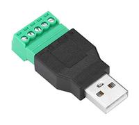 Connettore terminale USB, 2Pcs Connettore maschio universale USB a connettore adattatore terminale a vite a 5 pin, per l'attrezzatura con porte di interfaccia USB