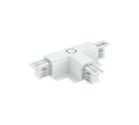 Connettore Tipo "T" DX1 per Binario Trifase da Incasso Bianco