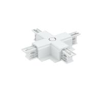 Connettore Tipo "X" per Binario Trifase da incasso Bianco